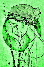 'The Green Oasis' - Woman made of wire. by Kim Rijntjes