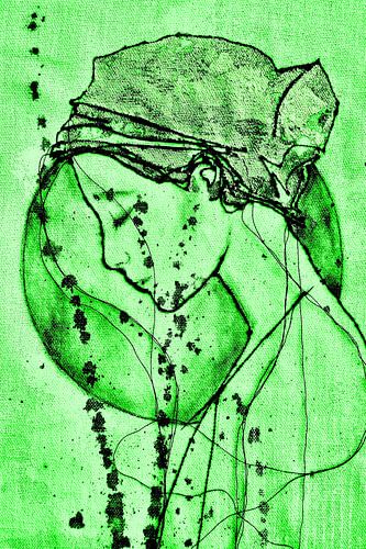 'The Green Oasis' - Frau aus Draht.