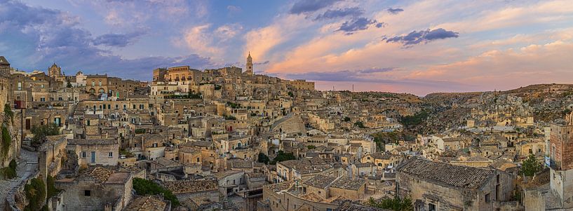 Panorama et coucher de soleil sur Matera par Henk Meijer Photography