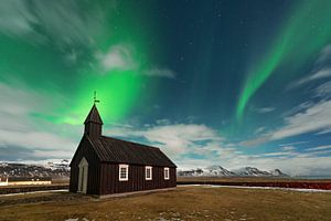 Église noire de l'île Lumières du Nord sur Stefan Schäfer