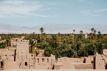 Vue sur la kasbah de Skoura | Maroc | Photo de voyage