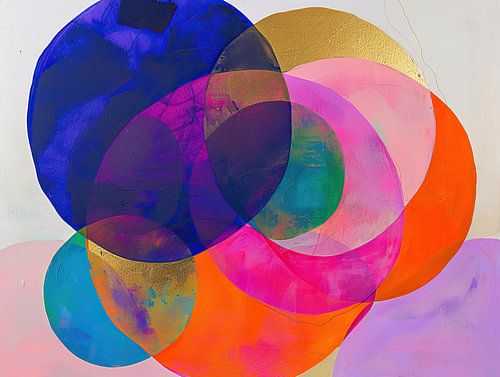 Zen Moderne coloré rond