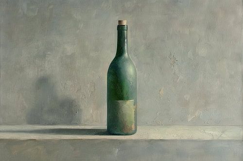 Bouteille verte - Le calme dans les tons monochromes