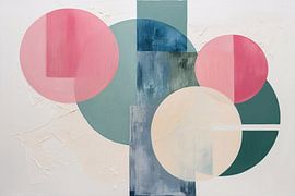 Buntes abstraktes Design mit Formen von Art & Soul Creations