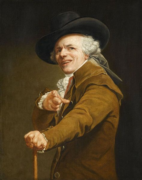 Portrait of the Artist with a Mocking Face, Joseph Ducreux by Masterful Masters