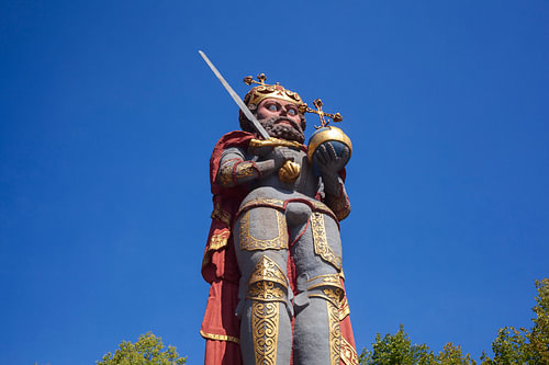 Wedeler Roland, Roland-Statue auf dem Marktplatz, Wedel, Schlesw