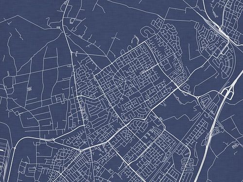 Kaart van Heemskerk in Royaal Blauw