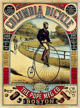Vintage poster: Columbia Cycling Extravaganza by Zeger Knops