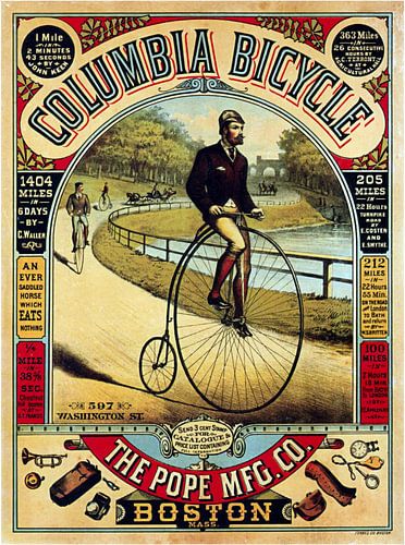 Vintage poster: Columbia Cycling Extravaganza