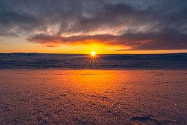 Sunrise over a magical winter landscape by Leo Schindzielorz