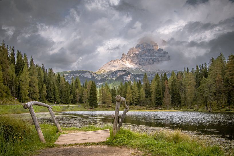 Famous little bridge in the Dolomites by Samantha Rorijs