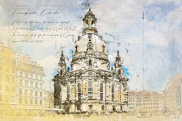 Kerk van Onze-Lieve-Vrouw, Dresden van Theodor Decker