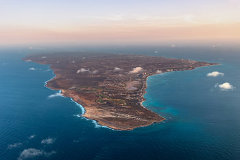 Aruba vanuit de lucht – eiland in de Caribische Zee