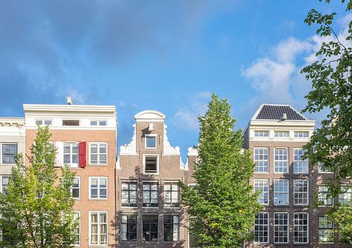 Gevels in de historische grachtengordel van Amsterdam