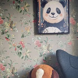 Customer photo: Panda by Eye catching paintings, on canvas