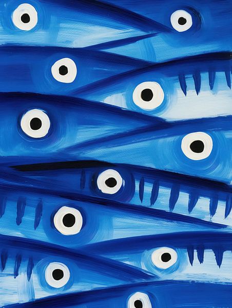 Fish school | Blue energy and rhythm by Frank Daske | Foto & Design