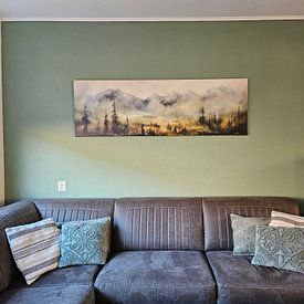 Customer photo: Misty Forest by Whale & Sons, on canvas