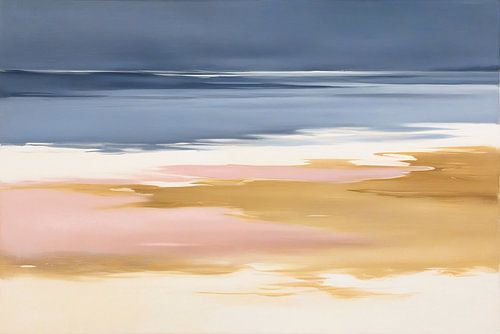 Serene abstracte strandlandschap