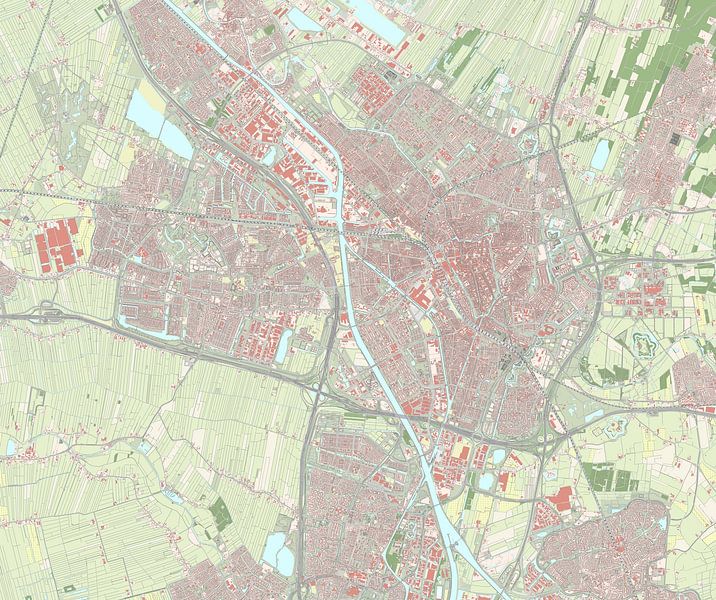 Kaart van Utrecht van Rebel Ontwerp