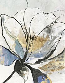 Umrissene Blumen I., Asia Jensen von PI Creative Art
