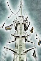 De mast van de SS Rotterdam.