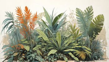 Wilde Tropen - Botanik Skizze