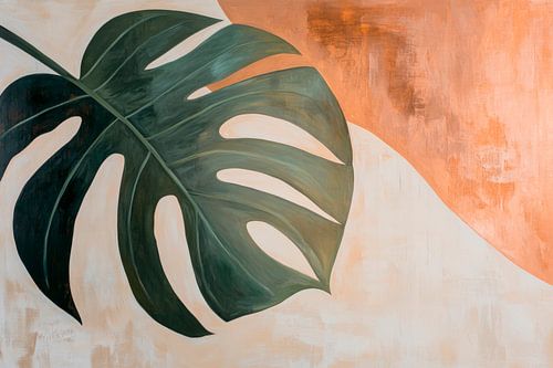 Monstera muurkunst
