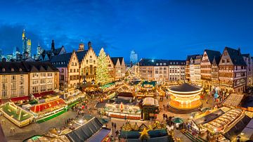 Kerstmarkt in Frankfurt, Duitsland van Michael Abid