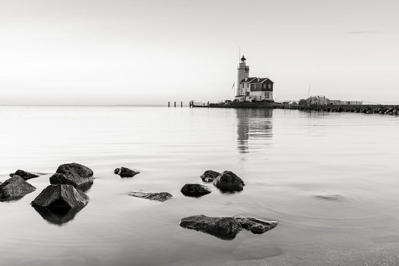 Horse of Marken in black and white by Natascha Velzel