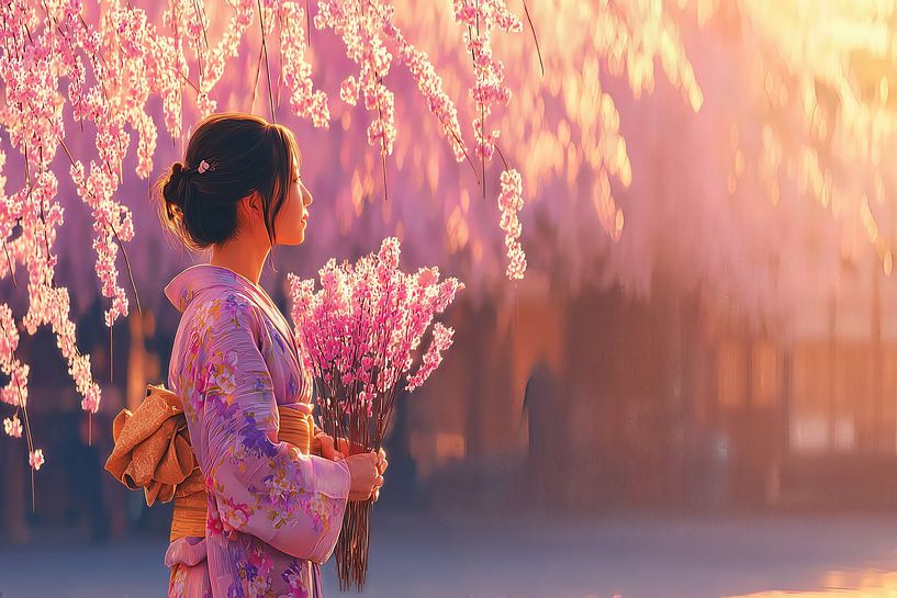 Picturesque Japan with Geisha by Egon Zitter