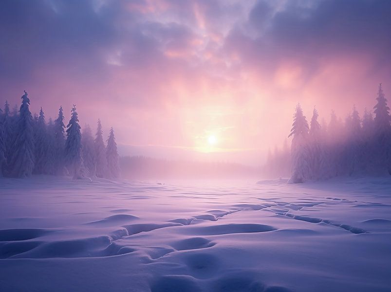 Winterzauber von fernlichtsicht