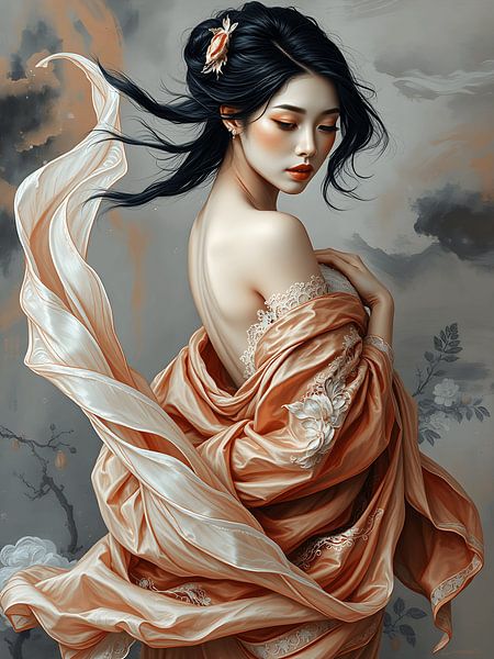The Japanese beauty geisha by Jolique Arte