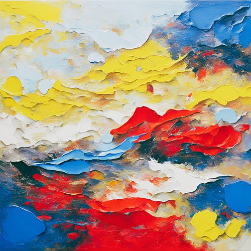 Rainbow Brush Schilderij