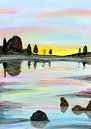 Zonsondergang aan het water van Jolanda Berbee thumbnail