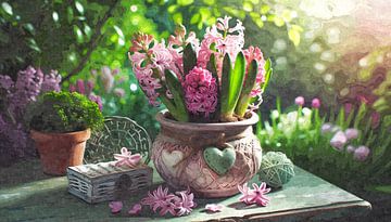 Cœur de jacinthe - Poésie de jardin