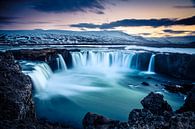 Godafoss, IJsland bij zonsondergang van Chris Snoek thumbnail