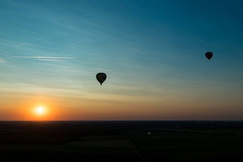 Balloon ride sunset