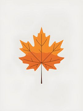 Feuille d'érable unique sur Giandra Safaraz