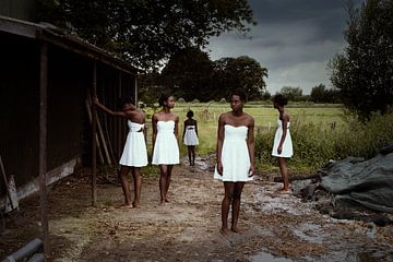 Woman on farm by Kim Verhoef