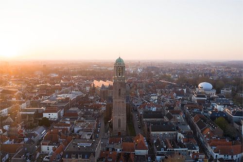 Zwolle vue d'en haut, centre Peperbus Zwolle