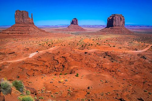 Iconisch plaatje van Monument Valley, Arizona, VS