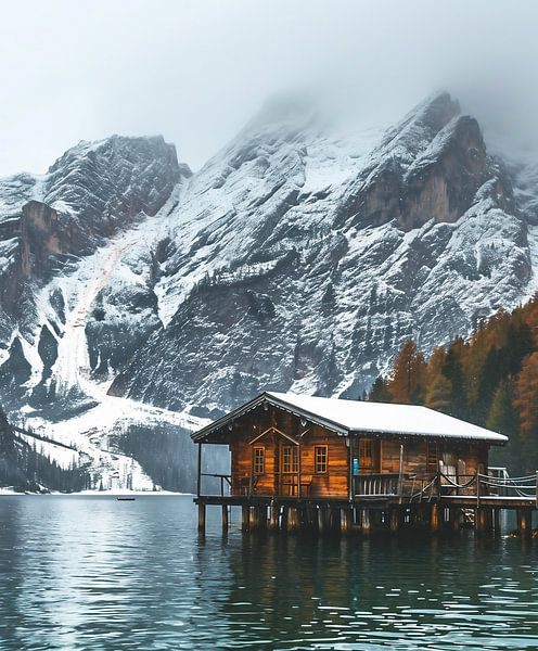 Winterlandschap van fernlichtsicht