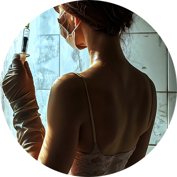 Verpleegster met spuit