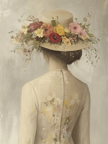 Portrait au look doux et romantique