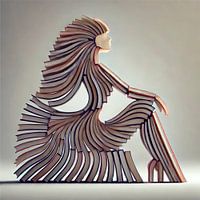 Women silhouette from books