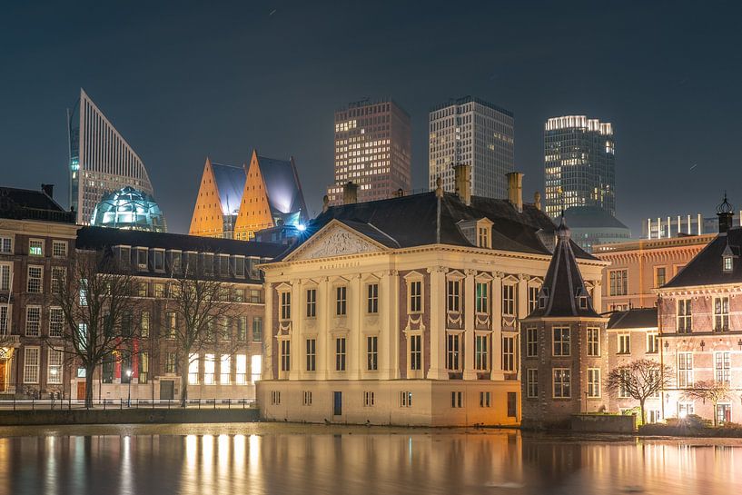 La Haye - Skyline - Mauritshuis - Binnenhofvijver par Frank Smit Fotografie