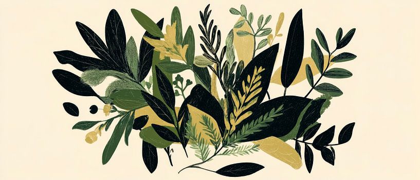 Bladeren Decoratie van Poster Art Shop