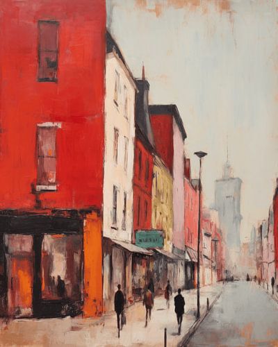 Straßenleben in der Stadt