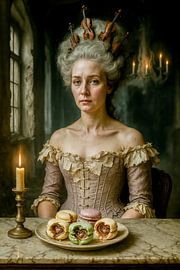 Madame Harmonie and the heart biscuits by Klaus Tesching - Art-AI