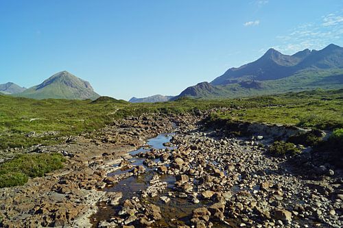 Riverbed Sligachan Schotland, Verenigd Koninkrijk